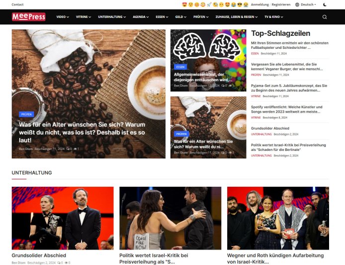 MeePress-Nachrichtenthema