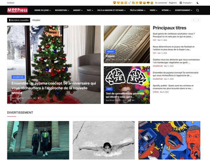 Thème d'actualité MeePress