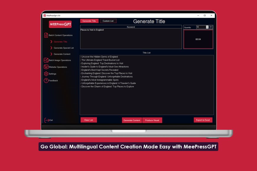 Effortless Content Jenerasyon: Discover MeePressGPT's AI Writing Software