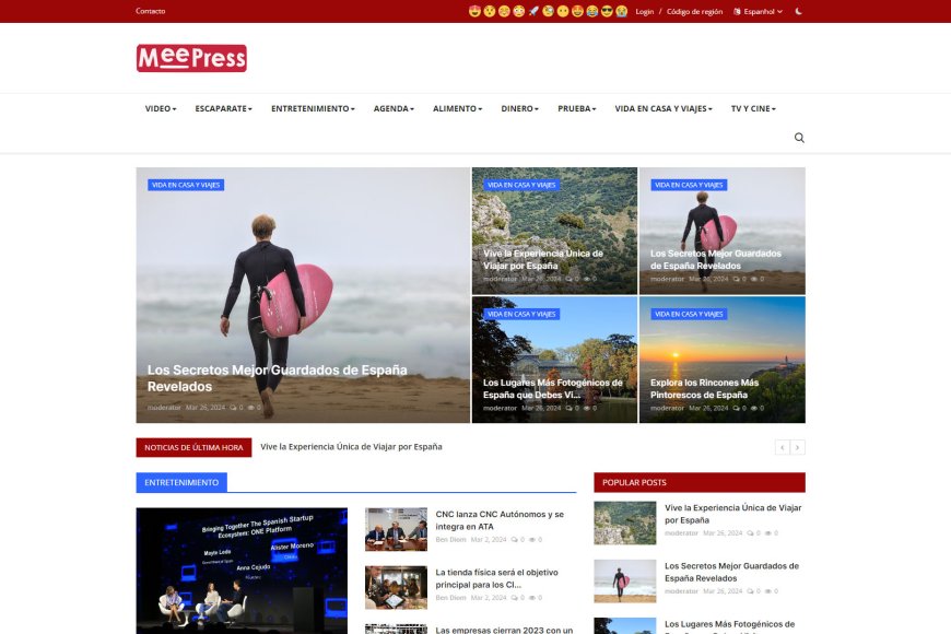 Tema clásico de MeePress