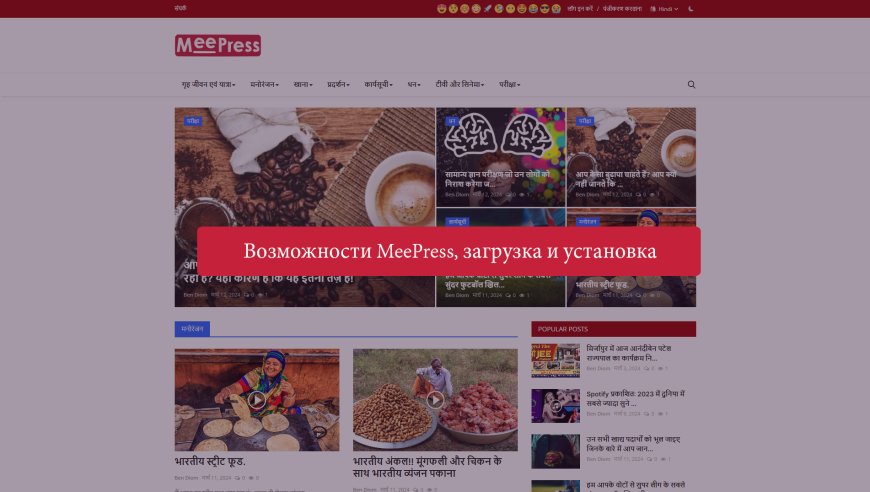 Возможности MeePress, загрузка и установка